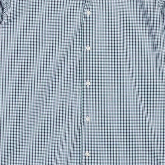 Nordstrom Rack Micro Gingham Dress Shirt GREEN - Picture 3 of 4